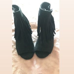 Carlos Santana Fringe Bootie
